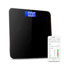 Échelle intelligente Bluetoth numérique sans fil petit poids électronique Échelle de graisse corporelle pesant BMI